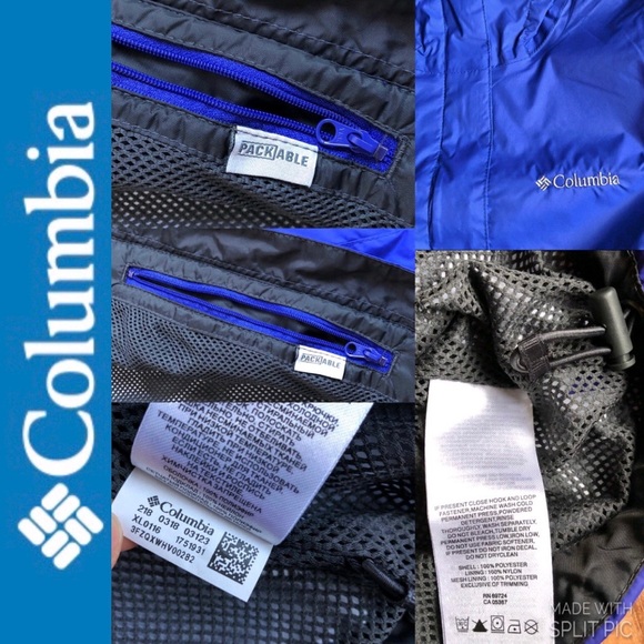 NEW COLUMBIA Timber Pointe Jacket Rain Omni-Tech w/ Hood Waterproof Medium NWOT - Picture 6 of 16